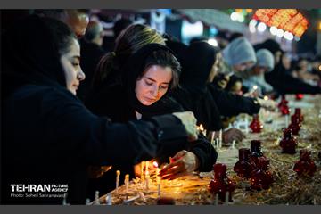 شام غریبان حسینی در عزادارخانه مکتب تشییع