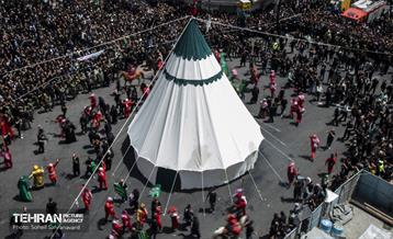 خیمه سوزان ظهر عاشورا در چهارراه گلوبندگ 28