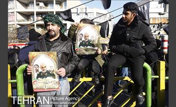 تشییع پیکر سپهبد قاسم سلیمانی و شهدای مقاومت در تهران  17