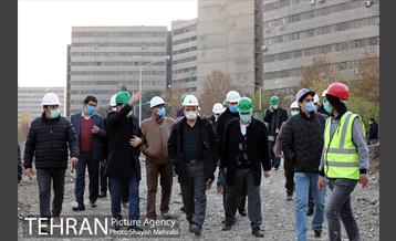 بازدید مهندس امام از پروژه پایانه زیرزمینی خط 4 مترو تهران 12