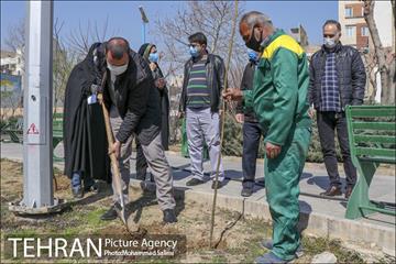 جشن نهال هاى کوچک شهر و تخم مرغ هاى رنگى در منطقه ٩