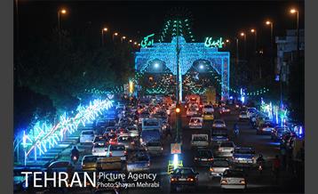 آذین بندی خیابانها در آستانه نیمه شعبان  2