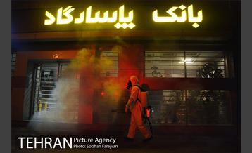 ضدعفونی معابر توسط سازمان آتش نشانی  17