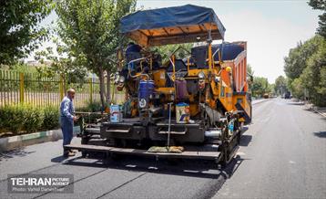 عملیات تراش و روکش مکانیزه آسفالت در سطح منطقه ۱۷