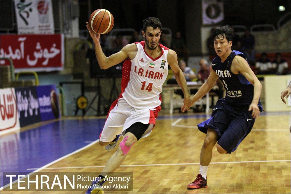 دیدار بسکتبال ایران و کره جنوبی در جوانان آسیا 18