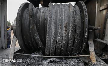 خسارات وارده به خودروهای آتش نشانی شهر تهران 18