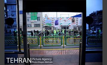 خدمات شهرداری تهران در پایان راهپیمایی یوم الله 22 بهمن 31