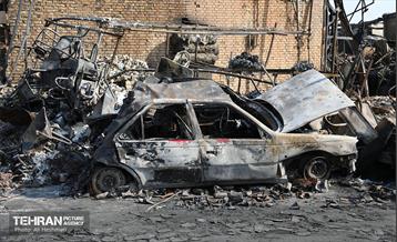 بازار آهن شآداباد پس از آتش سوزی 15