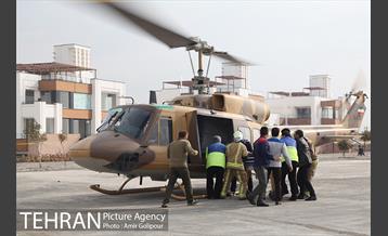 سقوط بالگرد در دریاچه شهدای خلیج فارس