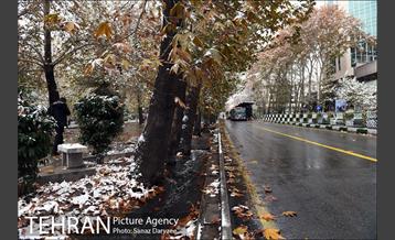 بارش برف پاییزی در تهران 30