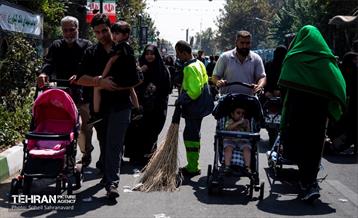 خدمت‌رسانی شهرداری تهران به جاماندگان اربعین حسینی 6