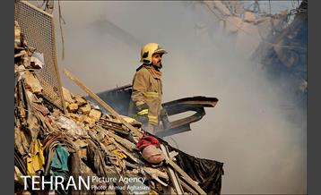 ساختمان پلاسکو فرو ریخت -4 9