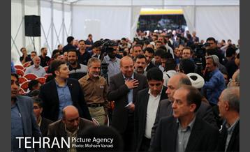 آیین بهره برداری از 66 واگن مترو و 30 دستگاه اتوبوس 5