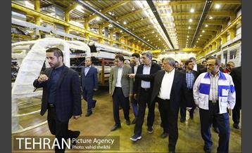 بازدید شهردار تهران از کارخانه واگن سازی تهران 6