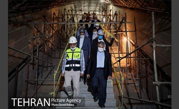 بازدید محسن هاشمی از خط 10 مترو 15