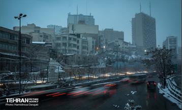 بارش برف زمستانی در شمیران  6