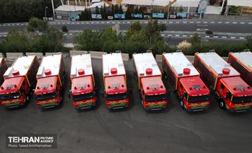 رونمایی از تجهیزات جدید سازمان آتش نشانی تهران  11