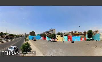 دیوار های رنگی محله هرندی 2