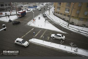 ترافیک روان در روز برفی تهران 19