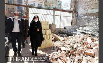 بازدید شهردار منطقه ۷ از روند اجرای پروژه های توسعه محله ای ۱۴۰۰