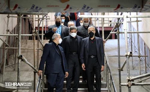 بازدید اعضای کمسیون حمل و نقل شورای اسلامی شهر از ایستگاه مترو شهید رضایی 23