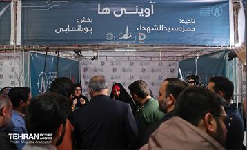 بازدید شهردار تهران از چهارمین رویداد سراسری تولید محتوای دیجیتال بسیج 10