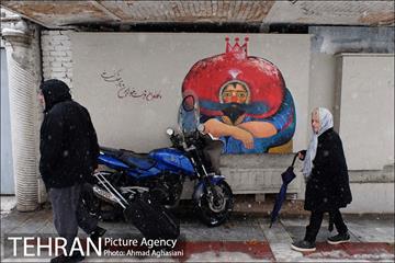 بارش اولین برف پاییزی در تهران 3