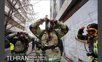 آتش سوزی در ساختمان برق حرارتی 2 11