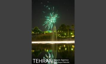 نور افشانی دریاچه باغ هنر اراضی عباس آباد به مناسب عید غدیر خم 4