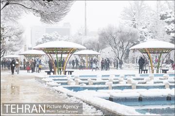 بارش برف در میدان نبوت (هفت حوض) 20