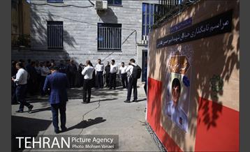 مراسم نصب تابلوی کوچه به نام شهید آتش نشان داداشی 9