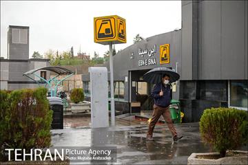 بارش باران پاییزی در تهران 2