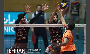 دیدار تیم های والیبال بانک سرمایه  و سایپا تهران