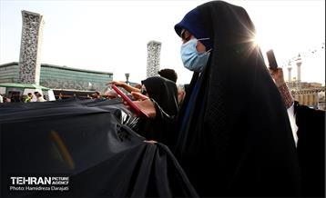 اهتزاز اَبَر پرچم متبرک ابا عبدالله حسین(ع) 12