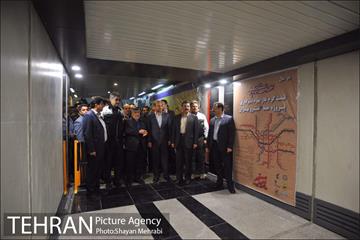 تست گرم خط هفت مترو با حضور شهردار تهران 13