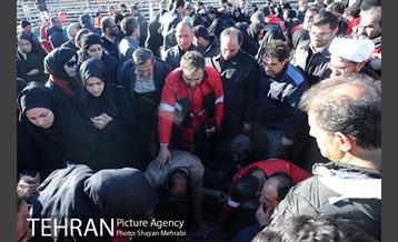 تشییع شهدای آتش نشان با حضور مردم در بهشت زهرا(س)  14