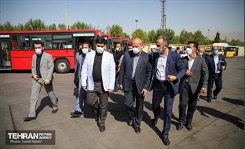 بازدید اعضای شورای شهر از مرکز اورهال سامانه شماره 2 اتوبوسرانی 33