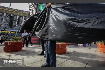 اهتزاز اَبَر پرچم متبرک ابا عبدالله حسین(ع) 3