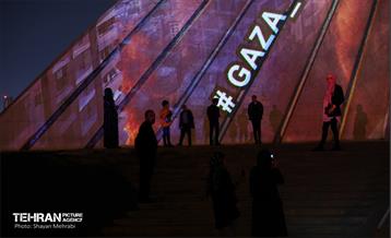 ویدئومپینگ محکومیت جنایت رژیم صهیونیستی در میدان آزادی 16