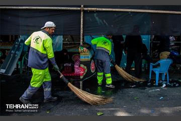 خدمت‌رسانی شهرداری تهران به جاماندگان اربعین حسینی 8