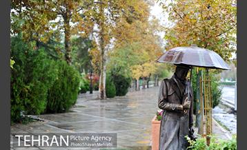 بارش باران پاییزی در تهران 13