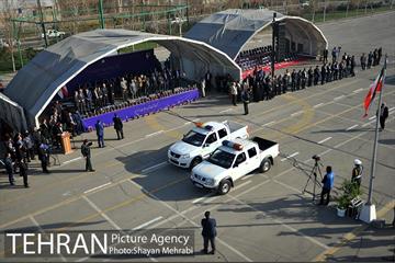 پیشواز نیروهای شهربان و حریم بان از نوروز با حضور شهردار تهران 57