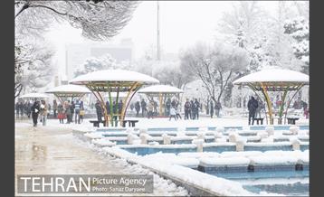 بارش برف در میدان نبوت (هفت حوض) 20