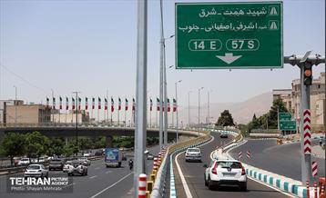 بهره‌برداری از تقاطع غیرهمسطح بزرگراه همت و اشرفی اصفهانی 12