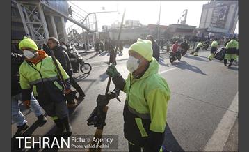 نظافت و پاکسازی مسیرهای مراسم تشییع پیکر سردار قاسم سلیمانی  20