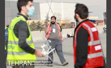 پروازدسته جمعی  پهپادها در برج میلاد تهران 18