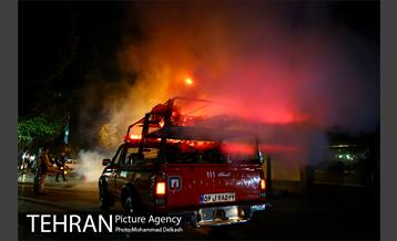 ضدعفونی بازارچه شهر ری و حرم عبدالعظیم حسنی (ع) 10