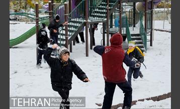 بارش نخستین برف پاییزی تهران 18