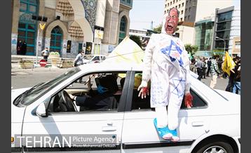 راهپیمایی نمادین روز قدس در میدان فلسطین 9