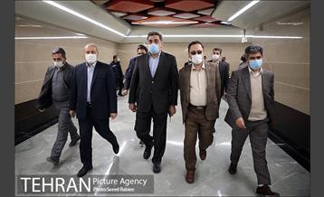 بازدید شهردار تهران از ایستگاه مترو برج میلاد 7